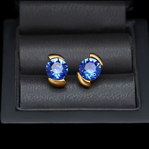 Auskari "Piena Ceļš (Sapphire)" ar Swarovski™ kristāliem